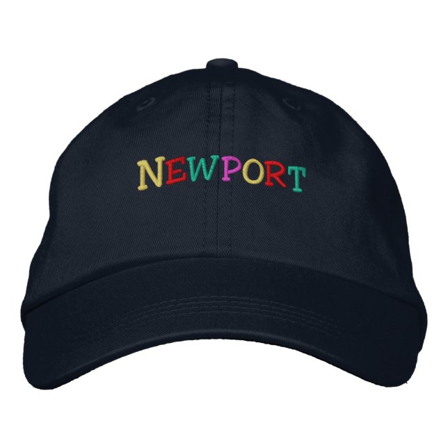 Namnrop Nation_Newport-multifärgad Broderad Keps (Framsida)