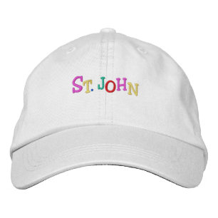 Namnrop Nation_St. John multi-färgad Broderad Keps