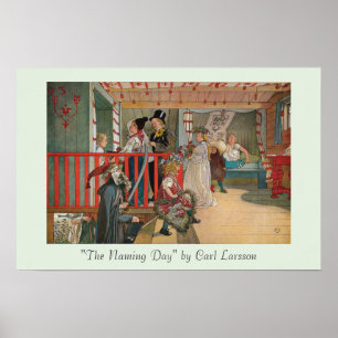 Namnsdagen vid Carl Larsson konst Poster