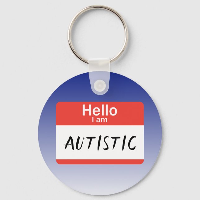 Namnskylt Autism Nyckelring (Framsida)