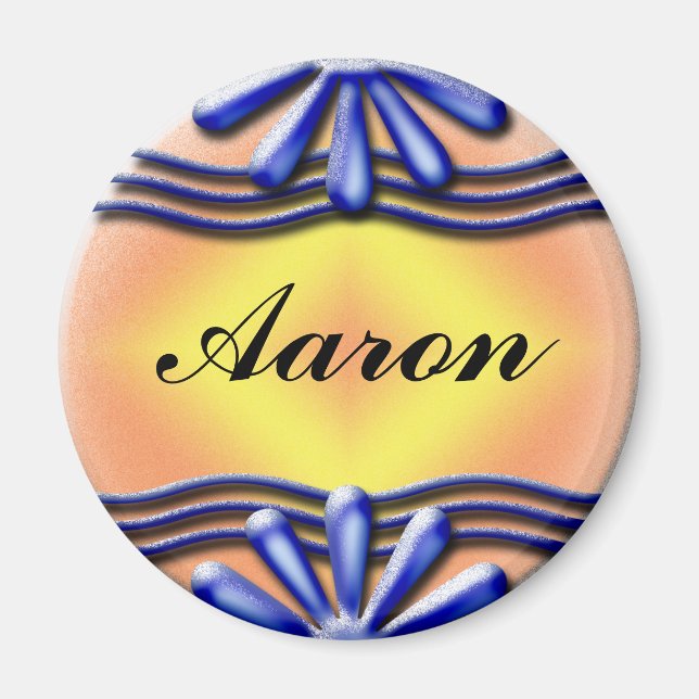 Namnskylt blå magnet (Framsidan)