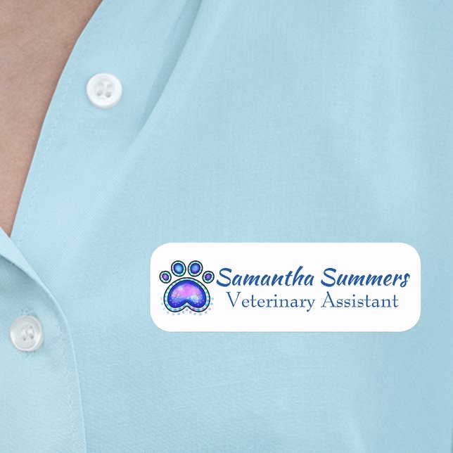 Namnskylt för husdjursvårdsverksamhet för Groomer  Namnbricka (Skapare uppladdad)