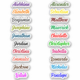 Namnstämplar för back to school Anpassningsbar Mån Klistermärken