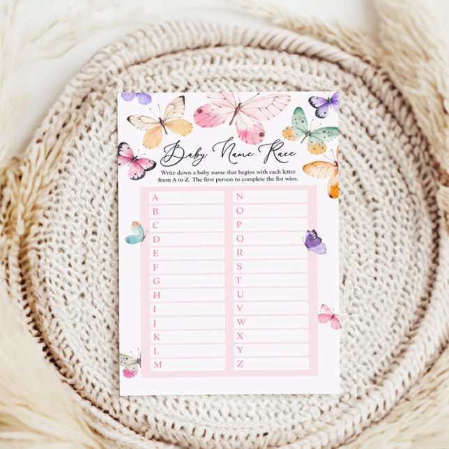 Namntävling Baby Shower Spelkort (Skapare uppladdad)