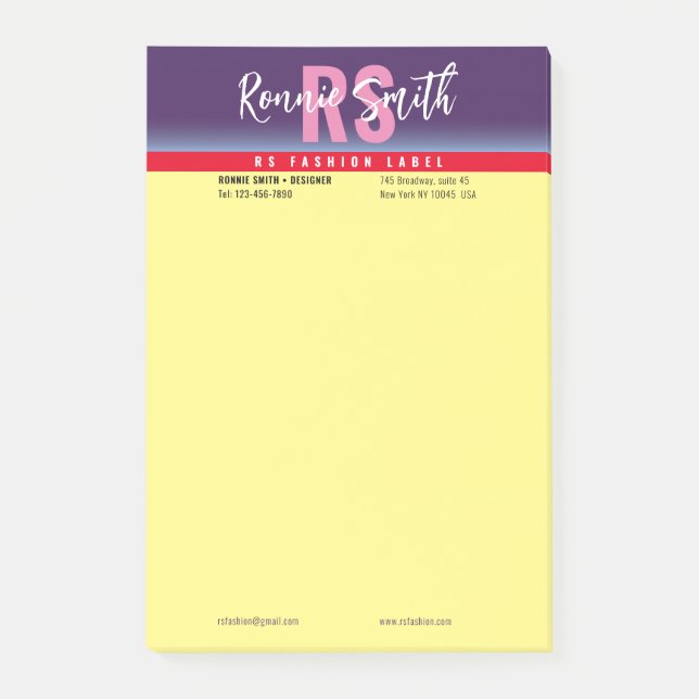 Namnteckning anteckningar post-it block (Framsida)