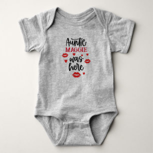 Namnteckning Auntie Kärlek och Kisses Baby Bodykos T Shirt