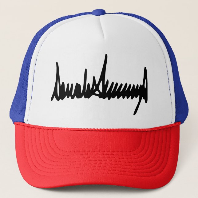 Namnteckning av Donald Trump Autograph Keps (Framsida)