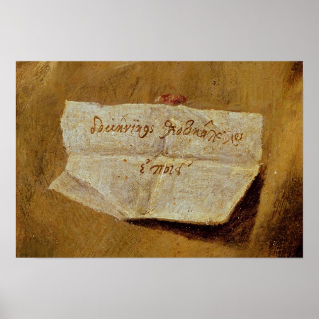 Namnteckning av El Greco Poster (Framsidan)