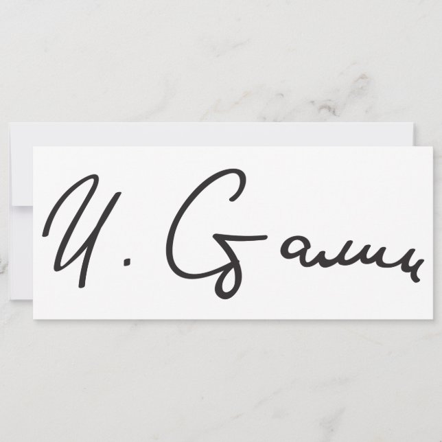 Namnteckning av Sovjetunionens premiärminister Jos (Framsida)