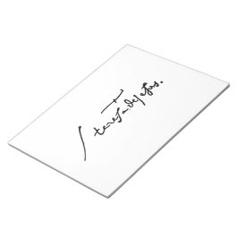 Namnteckning av St Theresa från Avila Heilige Ther Anteckningsblock