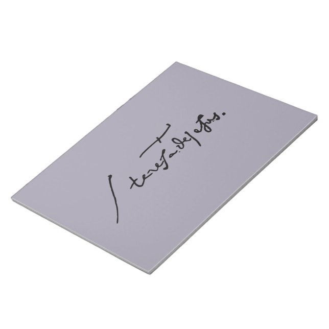 Namnteckning av St Theresa från Avila Heilige Ther Anteckningsblock (Vinklad)