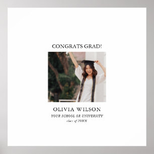 Namnteckning av typografi Studenten Guest Poster