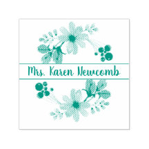 Namnteckning blommigt