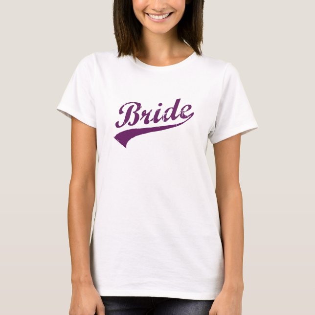 Namnteckning Brid - plommon T-shirt (Framsida)
