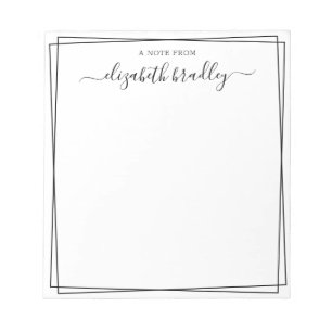 Namnteckning chic   Från Anteckningsblockets skriv Anteckningsblock