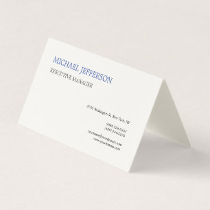 Namnteckning Cream Modern Elegant Simple Visitkort