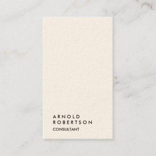 Namnteckning Cream Trendig Modern Minimalist Visitkort