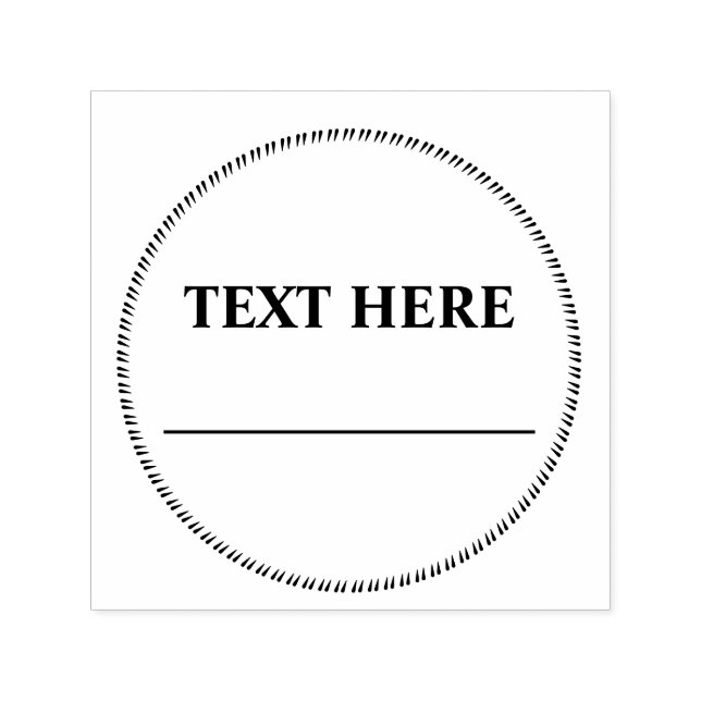 NAMNTECKNING datum för affärsdokumentets runda Självfärgande Stämpel (Design)