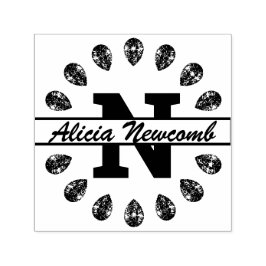 Namnteckning, Diamanter och Monogram Självfärgande Stämpel