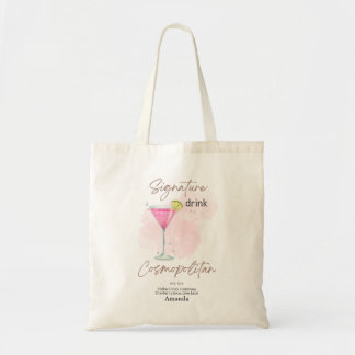 Namnteckning drink Cosmopolitan Tygkasse