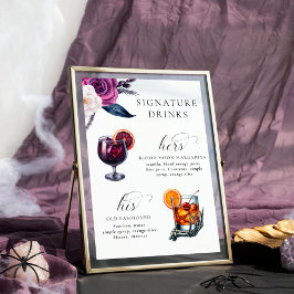 Namnteckning Drinks Lila & Black 'Til Death Poster