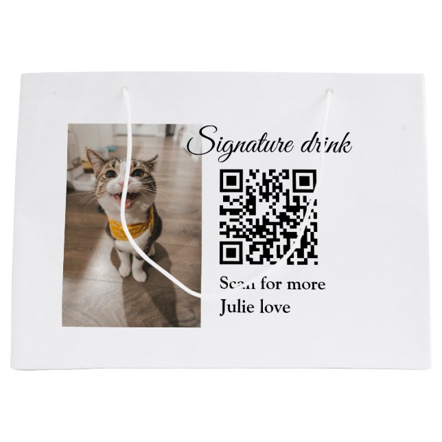 Namnteckning drycksskanning QR-kod lägga till matf (Framsidan)