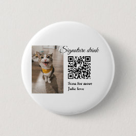 Namnteckning drycksskanning QR-kod lägga till matf Knapp