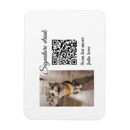 Namnteckning drycksskanning QR-kod lägga till matf Magnet