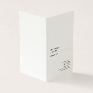Namnteckning Exklusiven Cream Modern Professionell Visitkort