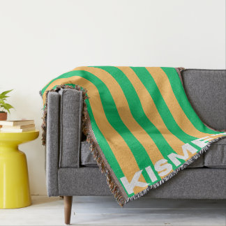 Namnteckning Grönt Kismet Filt