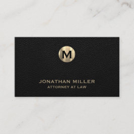 Namnteckning Guld Monogram juridiska Professionell Visitkort