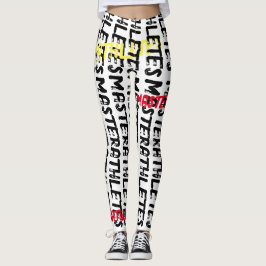 Namnteckning kopplingar leggings