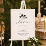 Namnteckning menyn Cocktail Poster<br><div class="desc">Namnteckning Cocktail Menu Poster perfekt för ett modernt badbröllop.</div>