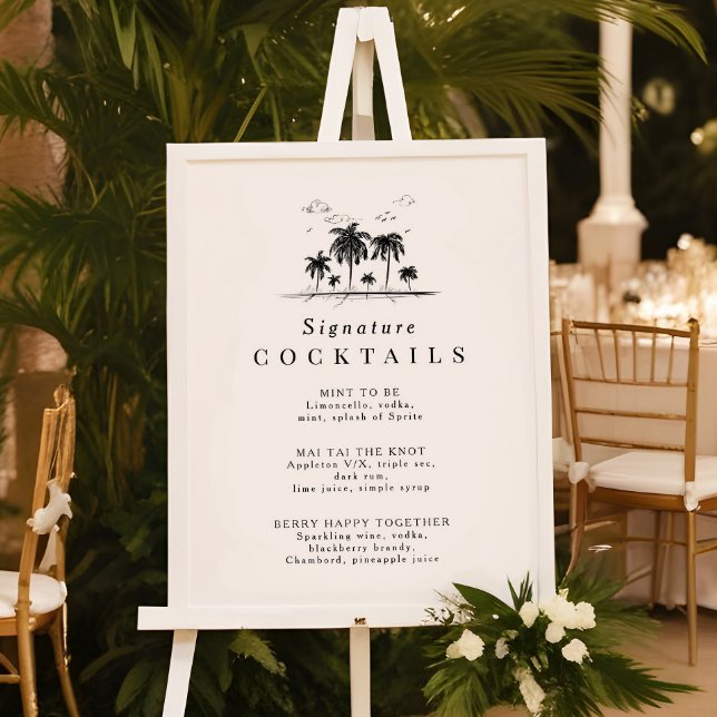 Namnteckning menyn Cocktail Poster (Skapare uppladdad)