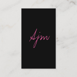 Namnteckning Monogram 2 / Bokeh Visitkort