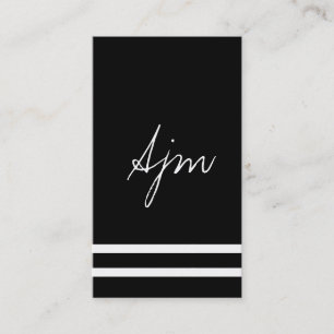 Namnteckning Monogram 2 / Bokeh Visitkort