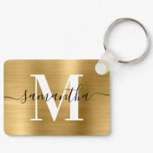 Namnteckning Monogram guldfärgad fotorektangel