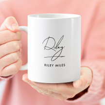 Namnteckning Monogram Modern Elegant Classic