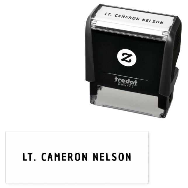 Namnteckning Namn-teckensnittssignering Frimärke Självfärgande Stämpel (In Situ)