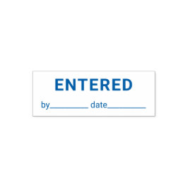 NAMNTECKNING och datum för affärsbokföring Självfärgande Stämpel