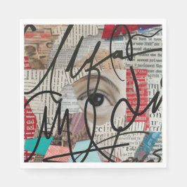 Namnteckning Pappersservett