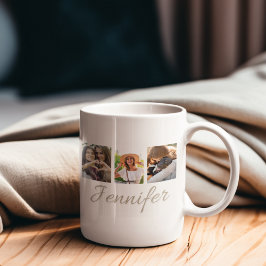 Namnteckning remskollage kaffemugg