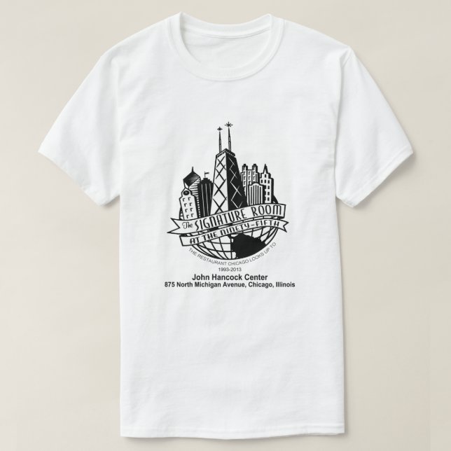 Namnteckning rum på 95:e, Chicago, IL T Shirt (Design framsida)