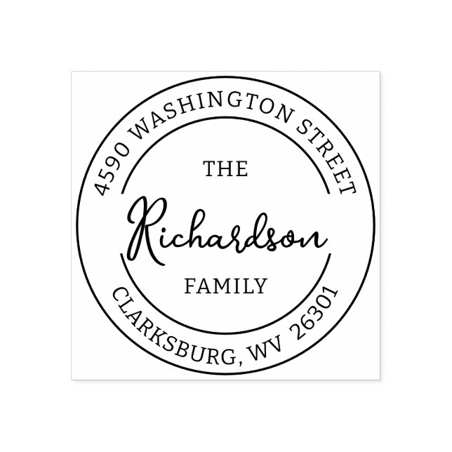 Namnteckning självsvärtning,RU-Returadress Stämpel (Tryck)