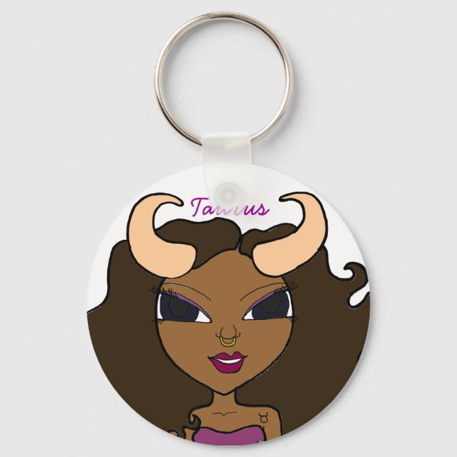 Namnteckning Taurus Doll-nyckelkedja Nyckelring (Framsida)