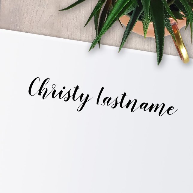 Namnteckning - Teckensnitt 1-radstext för handskri Självfärgande Stämpel (Skapare uppladdad)