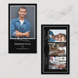 Namnteckning Telefonkortet Talent | Mini Comp Card Visitkort