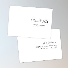 Namnteckning Visning av skriptpacelet eller Neckla Visitkort