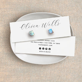 Namnteckning Visning av skriptstud-avläsning av ju Litet Visitkort