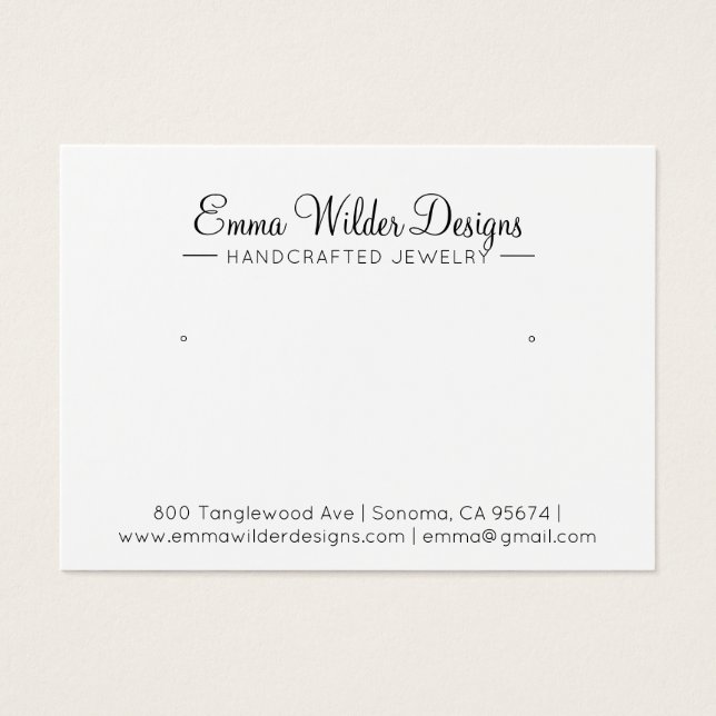 Namnteckning Visning för avläsning av skript Visitkort (Framsidan)